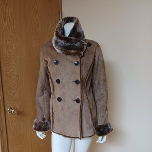 Soft Surroundings Faux Suede Coat_Size M